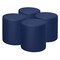 Regency Logan Round Vinyl Ottoman (Set of 4)- Naval Blue N6262NB4PK - alternate 1